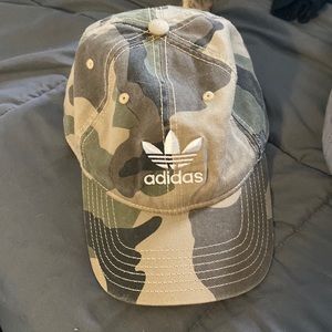 camo adidas hat. women’s.